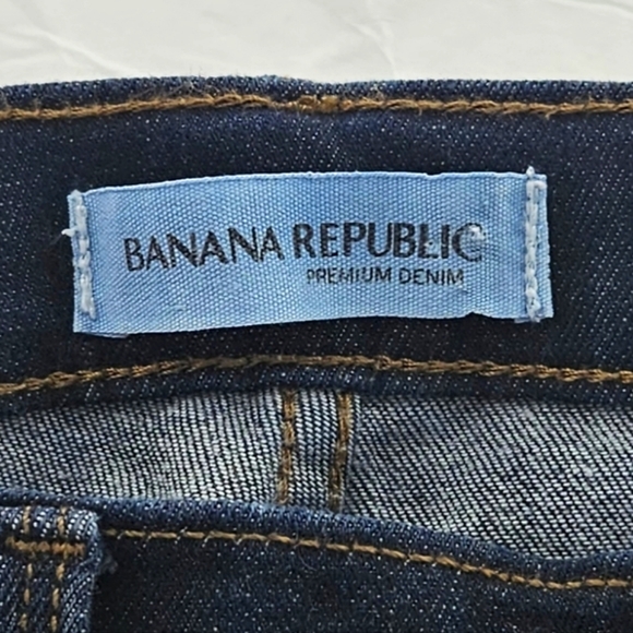 Banana Republic Premium Denim Women's Dark Rinse Flare Silah Ri Jeans sz30 - Picture 6 of 9